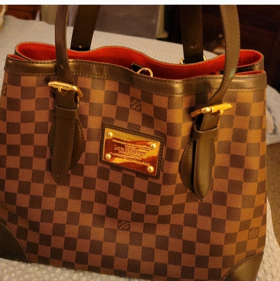 Louis Vuitton Brown Checkered Women's Damier Ebene Bag - Picture 1 of 9